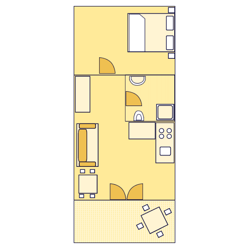 Apartman - A2 Tlocrt